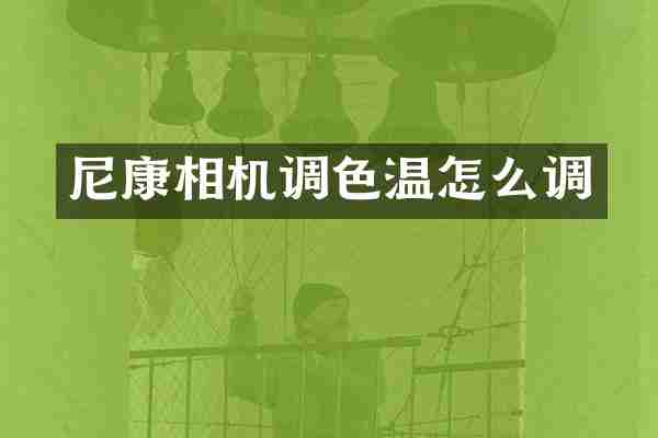 尼康相机调色温怎么调