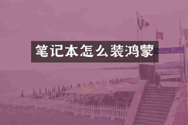 笔记本怎么装鸿蒙