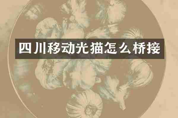 四川移动光猫怎么桥接