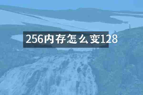 256内存怎么变128