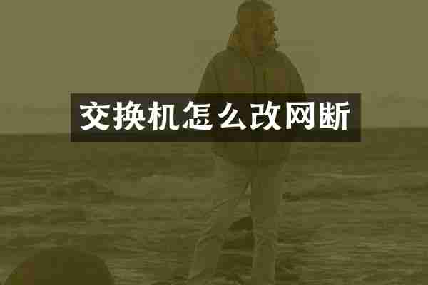 交换机怎么改网断