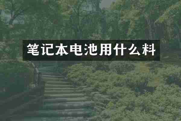 笔记本电池用什么料