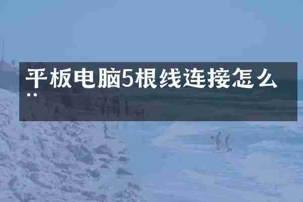 平板电脑5根线连接怎么用