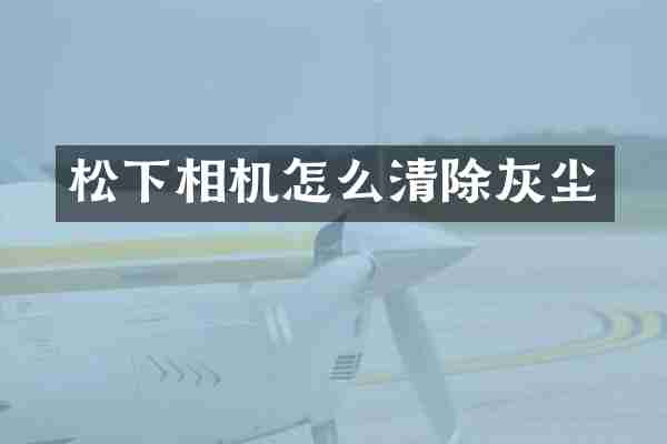松下相机怎么清除灰尘