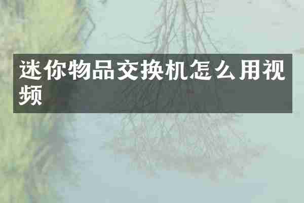 迷你物品交换机怎么用视频