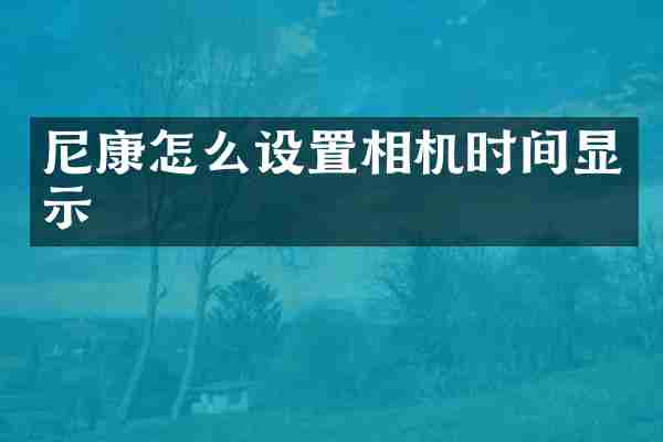 尼康怎么设置相机时间显示