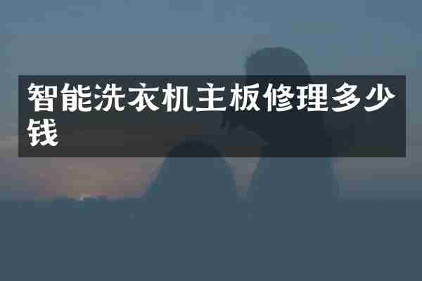 智能洗衣机主板修理多少钱