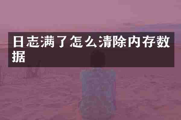 日志满了怎么清除内存数据
