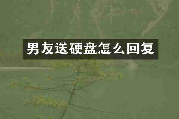 男友送硬盘怎么回复