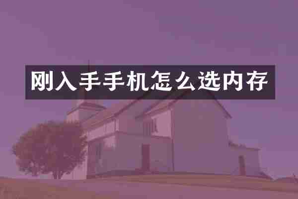 刚入手手机怎么选内存