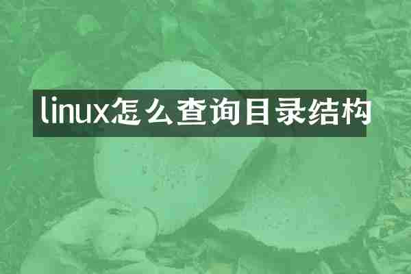 linux怎么查询目录结构