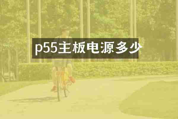 p55主板电源多少