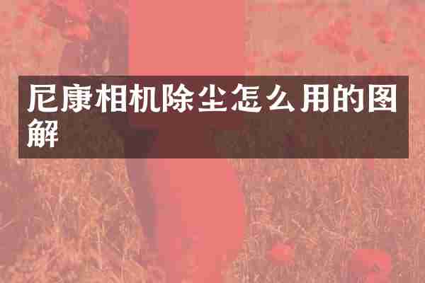 尼康相机除尘怎么用的图解