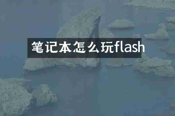 笔记本怎么玩flash
