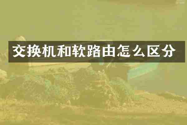 交换机和软路由怎么区分