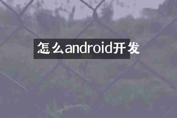怎么android开发