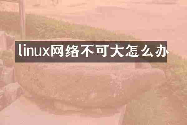 linux网络不可大怎么办