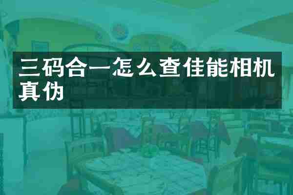 三码合一怎么查佳能相机真伪