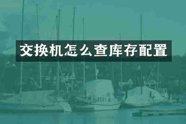 交换机怎么查库存配置