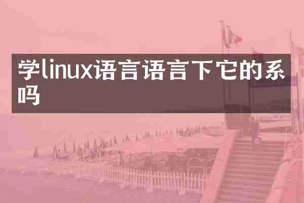 学linux语言语言下它的系统吗