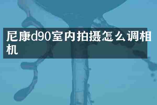 尼康d90室内拍摄怎么调相机