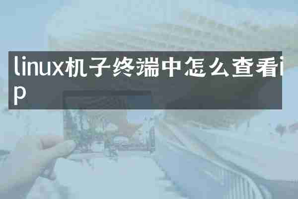 linux机子终端中怎么查看ip