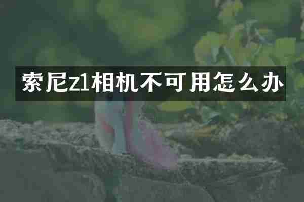 索尼z1相机不可用怎么办