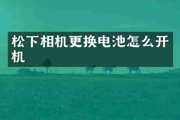松下相机更换电池怎么开机