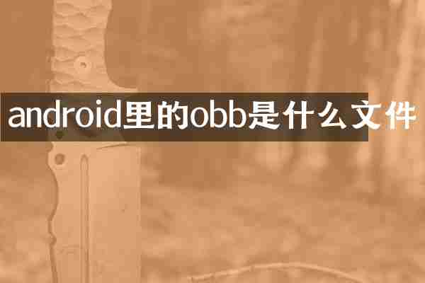 android里的obb是什么文件