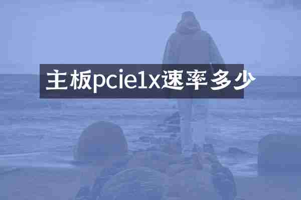 主板pcie1x速率多少