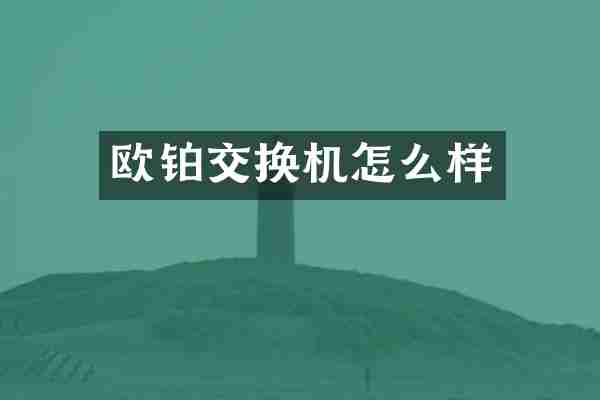 欧铂交换机怎么样