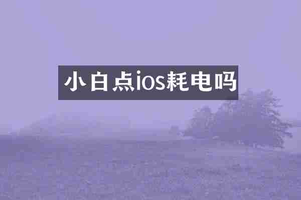 小白点ios耗电吗