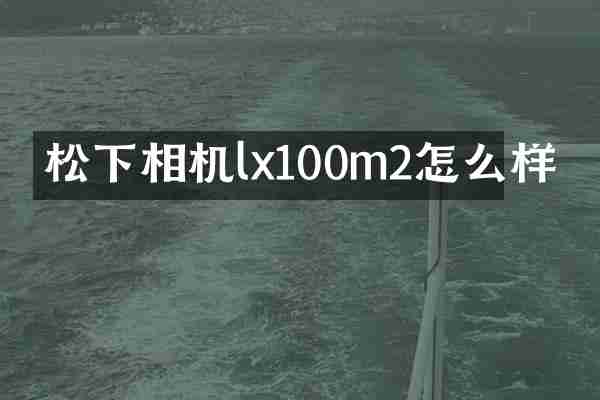 松下相机lx100m2怎么样