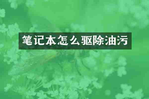 笔记本怎么驱除油污