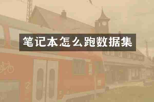 笔记本怎么跑数据集