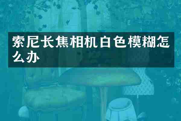 索尼长焦相机白色模糊怎么办
