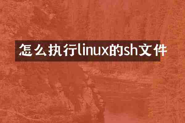 怎么执行linux的sh文件