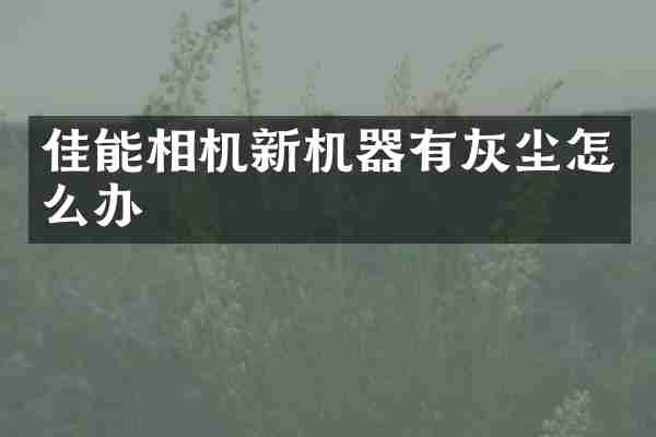 佳能相机新机器有灰尘怎么办