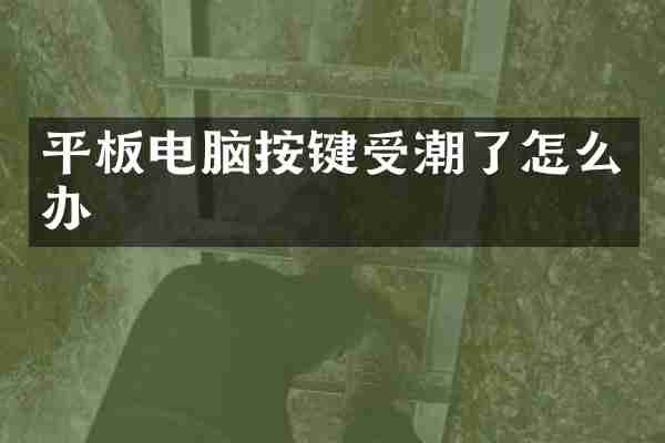平板电脑按键受潮了怎么办