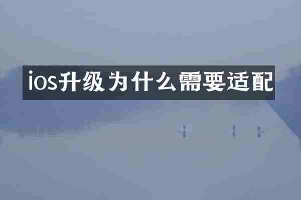 ios升级为什么需要适配