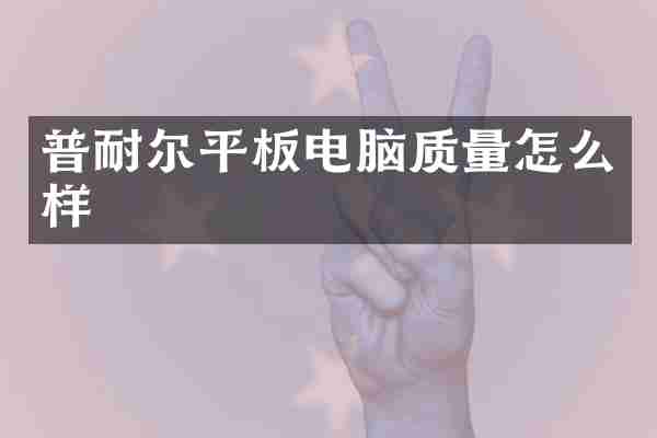 普耐尔平板电脑质量怎么样