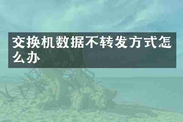 交换机数据不转发方式怎么办