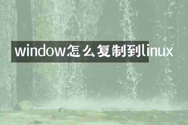 window怎么复制到linux