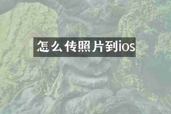 怎么传照片到ios