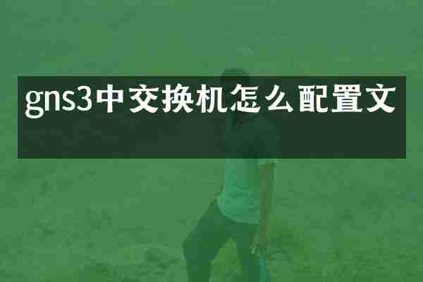 gns3中交换机怎么配置文件