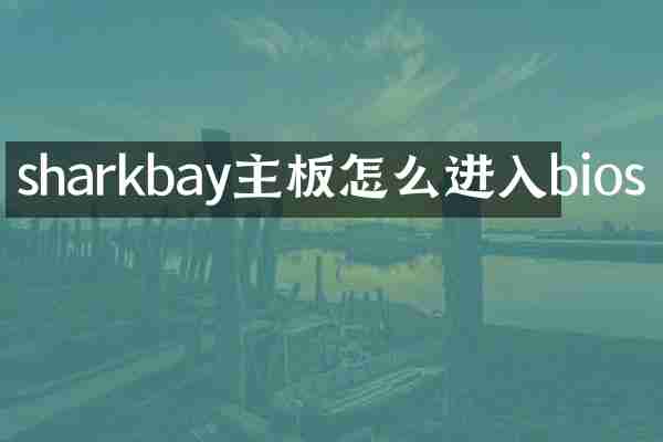 sharkbay主板怎么进入bios