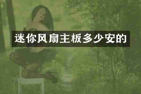 迷你风扇主板多少安的
