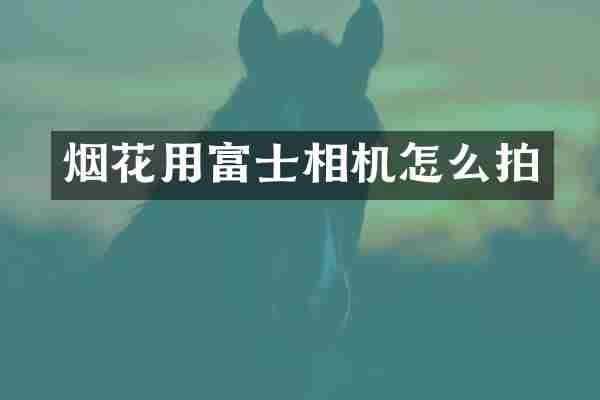 用富士相机怎么拍