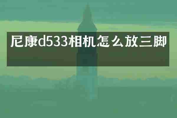 尼康d533相机怎么放三脚架