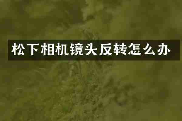 相机镜头反转怎么办